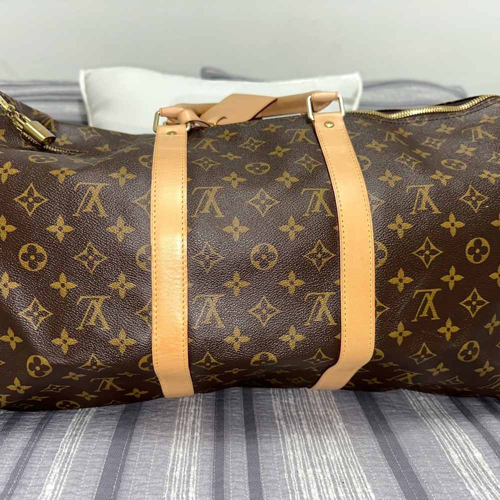 LOUIS VUITTON VINTAGE KEEPALL 50 BANDOULIERE TRAVEL BAG